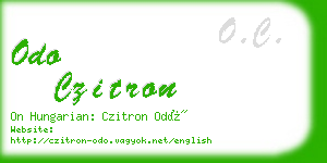 odo czitron business card